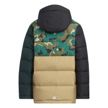 adidas Winter-Daunenjacke Allover Print Block grün Kinder